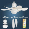 Ventilador con Lámpara LED 2 en 1